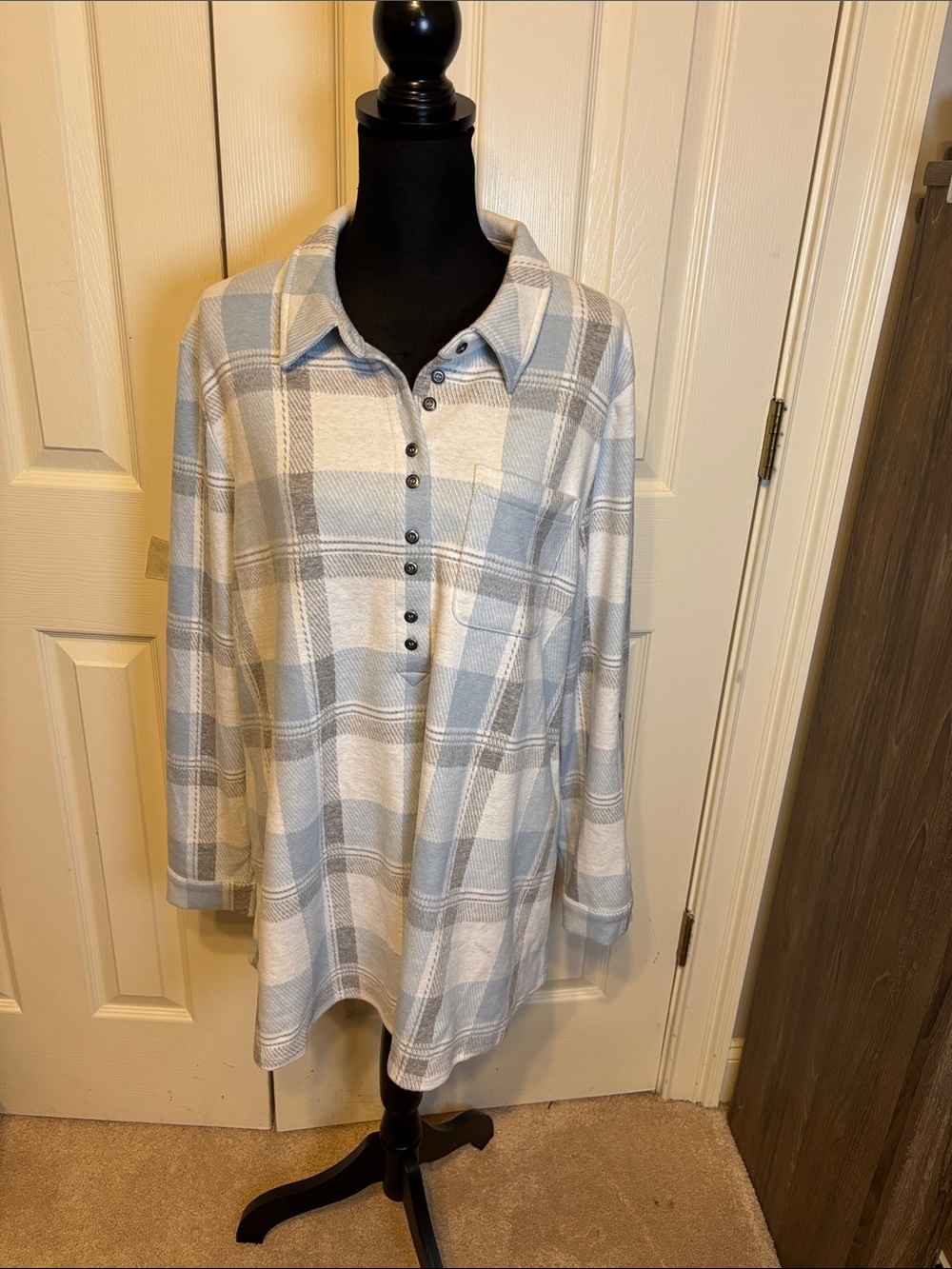 Soft Surroundings Mad About Plaid Tunic